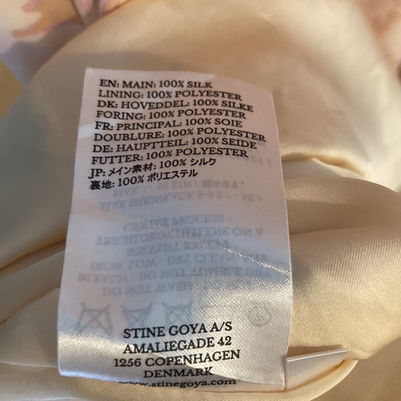 STINE GOYA silk floral slip dress size large - Picture 12 of 13